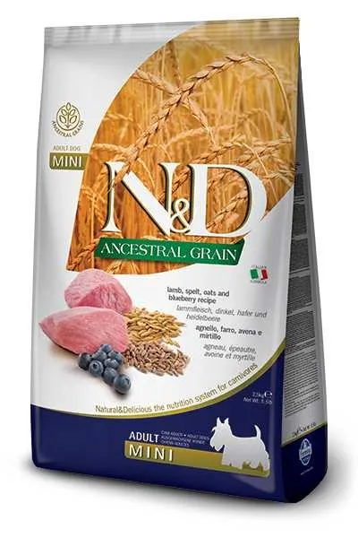 15.4 Lb Farmina Ancestral Grain Lamb & Blueberry Mini Adult Dog - Health/First Aid